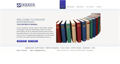 Desktop Screenshot of dekkerbook.com